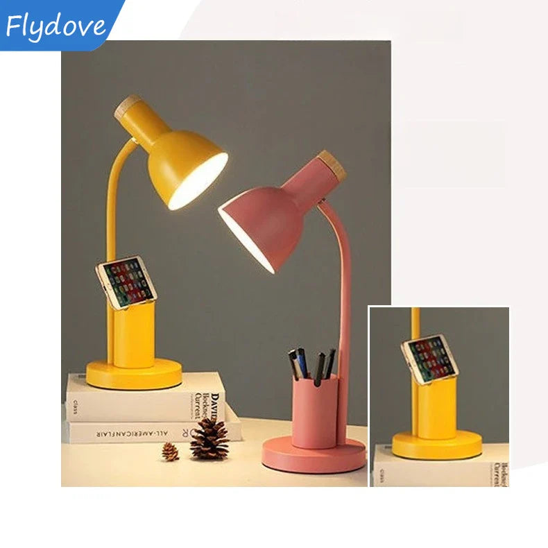 Modern Nordic Style Desk Lamp by Axyaa - Minimalist Bedroom Night Light