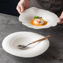 Axya Ceramic Deep Soup & Salad Plate Set for Restaurants & Desserts