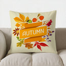 Axyaa Fall Leaves Decorative Pillow Cover for Sofa, Bedroom, Car