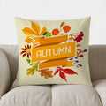 Axyaa Fall Leaves Decorative Pillow Cover for Sofa, Bedroom, Car