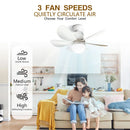 Axyaa 30W/40W LED Ceiling Fan with Remote Control and Dimming Function