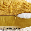 Axyaa Fall Pumpkin Plush Pillow Covers 45x45CM - Autumn Decorative Yellow Throw Case