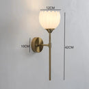 Axyaa Flower Glass Shade Wall Sconce for Bedroom Living Room Adjustable Wall Lights.