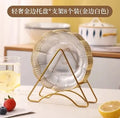 Axyaa Transparent Plastic Fruit Tray - Snack and Dry Fruit Placement Tray
