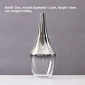 Axyaa Silver Gradient Glass Vase: Creative Terrarium & Jewelry Holder