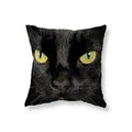 Axyaa Black Cat Cushion Cover for Sofa, Car, Office, Game Chair - Cute & Funny