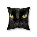 Axyaa Black Cat Cushion Cover for Sofa, Car, Office, Game Chair - Cute & Funny