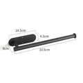 Axyaa Self Adhesive Stainless Steel Paper Holder for Kitchen Wall Storage