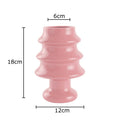 Axyaa Christmas Tree Ceramic Vase: Creative Xmas Table Decor, Floral Arrangement Aesthetic