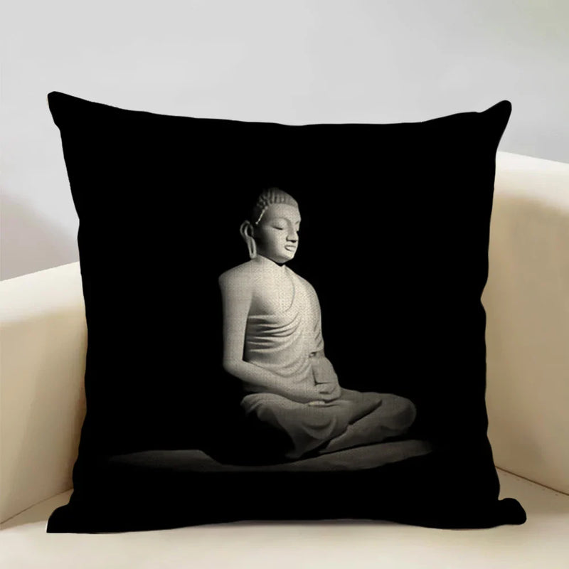 Axyaa Buddhist Portrait Art Pillowcase Home Decor Cushion Cover 45x45cm