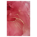 Axyaa Rose Gold Oil Painting Area Rug for Bedroom and Living Room