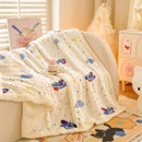 Axyaa Double-Sided Milk Wool Blanket: Class A Thickened Sofa & Office Nap Blanket