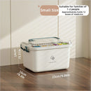 Axyaa Portable Medicine Organizer Box with Dividers - Household First Aid Kit