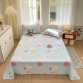 Axyaa Small Fresh Jet Cotton Sheet Single: Ideal for Student Dorms