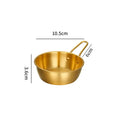 Axyaa Stainless Steel Golden Rice Wine Bowl Set - Seasoning Dishes Snack Cups