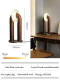 Axyaa Modern Wooden Table Lamp LED Lighting, High-end Artistic Decor Ornament
