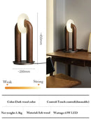 Axyaa Modern Wooden Table Lamp LED Lighting, High-end Artistic Decor Ornament