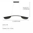 Axyaa LED Pendant Lamp: Adjustable Art Chandelier for Home Decor Lighting