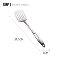 Axyaa Stainless Steel Kitchenware Set: Spatula, Rice Spoon, Colander, Utensils