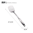 Axyaa Stainless Steel Kitchenware Set: Spatula, Rice Spoon, Colander, Utensils
