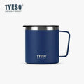 Axyaa Stainless Steel Coffee Mug with Visual Lid - Minimalist Design & Portable