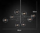 Axyaa Bronze Glass Bubble Chandelier Pendant Light for Modern Room Decor
