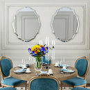 Axyaa Beveled Edge Frameless Wall Mirror for Home Decor - HD Art Design