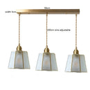 Axyaa Glass LED Pendant Lights: American Vintage Style for Dinning, Living Room & Bedroom
