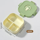 Axyaa Divided Lunch Box: Portable, Leak-proof, Microwave Safe Food Container