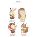 Axyaa Boho Forest Animals Mushroom Wall Stickers Removable DIY Mural Decor