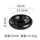 Axyaa Ceramic Concave Soup, Dessert, Sushi Plate - Retro Creative Design