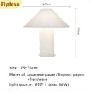Axyaa Wabi Sabi Style DuPont Paper Art Desk Lamp for Hotel Living Room