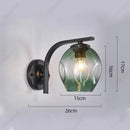 Axyaa LED Glass Wall Lampshade for Bedroom Living Room Hallway Staircase Lighting