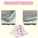 Axyaa Square Plastic Storage Containers: Set of 4 for Home, Travel, and Organization