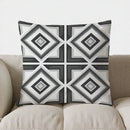 Geometric Square Design Throw Pillow Cover by Axyaa
