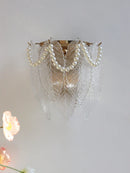 Axyaa French Feather Pendant Chandelier for Luxury Glass Home Decor