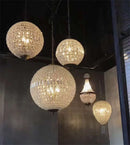 Axyaa Crystal LED Chandelier - Elegant Round Design for Home Lighting Fixtures