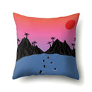 Axyaa Cartoon Abstract Scene Cushion Cover 45x45cm