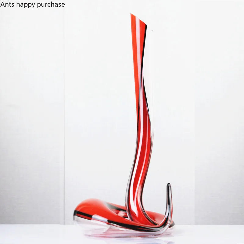 Axya Crystal Glass Wine Decanter Pitcher Snake Flagon Barware Bottle