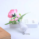Axya LED Floral Lamp Ornament with 3 Bulbs and Artificial Flowers
