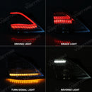 Axyaa Tail Lamps Set - Nissan Almera 2011-2016 Rear Lights Car Accessories
