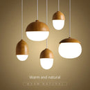 Axyaa Nut-Shaped Glass Pendant Light - Modern Nordic Design
