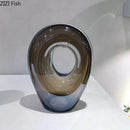 Axyaa Glass Vase Desk Decoration Hydroponics Flower Pots Modern Decor Floral Vases
