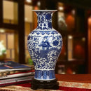 Axyaa Blue and White Porcelain Vases Home Decor Ornaments and Crafts