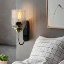 Axyaa Retro Industrial LED Wall Lamp with Glass Shade - Luxury Bedroom Corridor Light