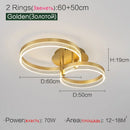 Axyaa LED Ceiling Light: Modern Aluminum Ring for Bedroom, Study - Full Spectrum Lighting