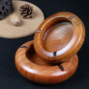 Axyaa Solid Wood Large Cigar Ashtray - Creative Hotel & Restaurant Decor