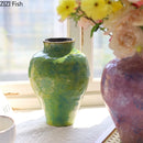 Axyaa Ceramic Vase Plant Pots: Creative Table Decoration for Flowers Arrangement and Room Aesthetic