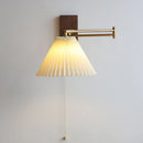 Axyaa Modern LED Wall Lamp with Pull Chain Switch for Bedroom Living Room