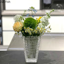 Axyaa Crystal Glass Vase Terrarium Hydroponics Flower Pot Home Decor